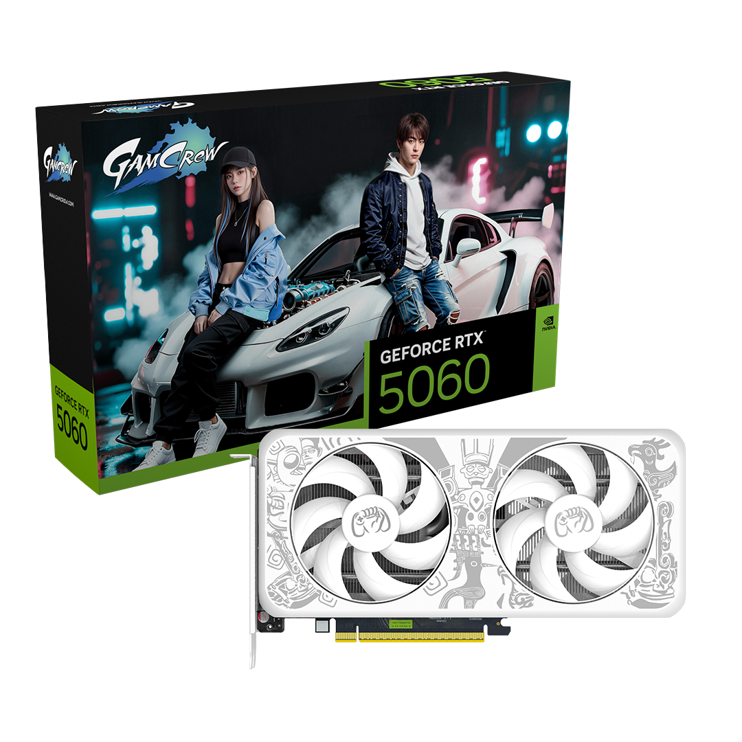 GamCrew GeForce RTX 5060 2X GDDR7 8GB White