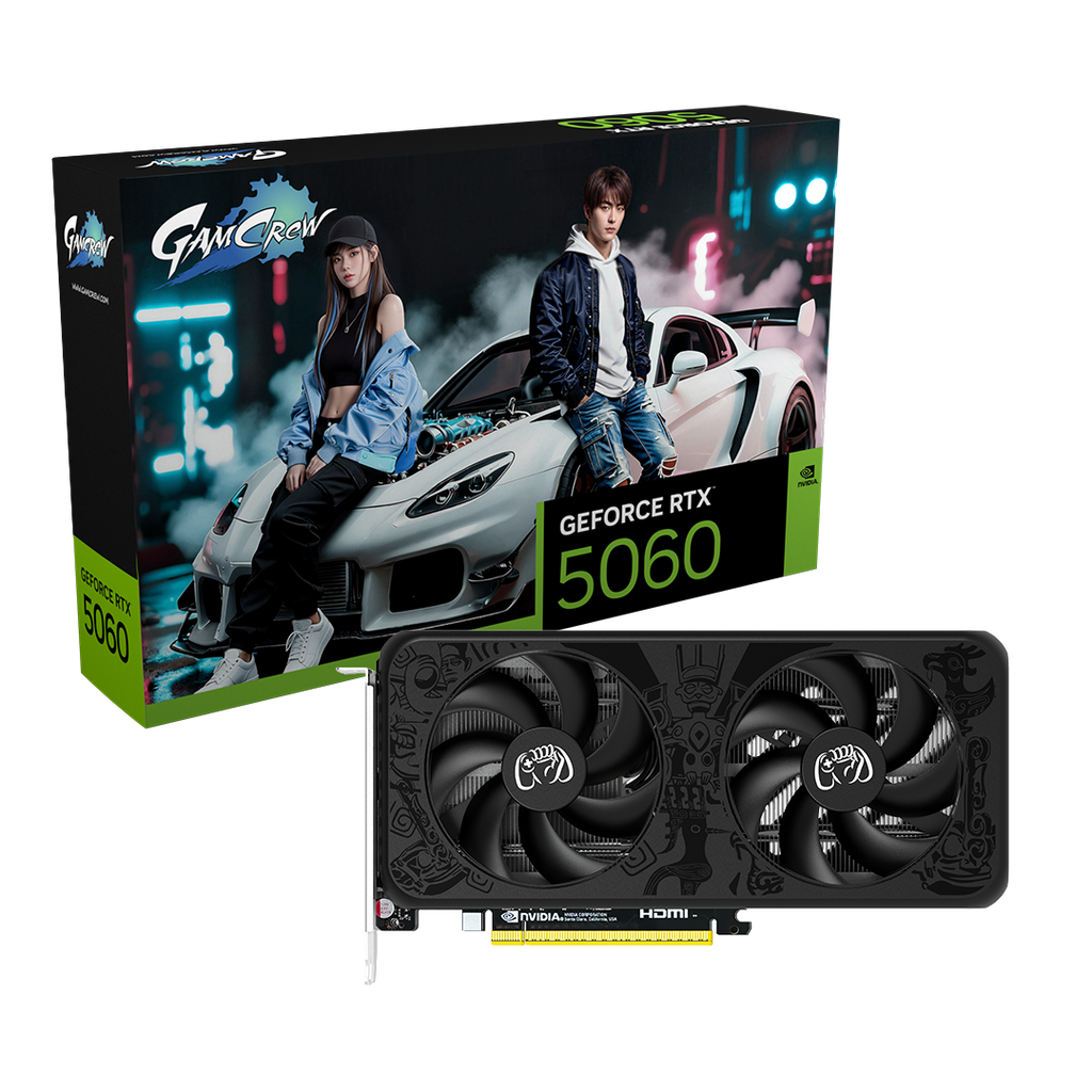 GamCrew GeForce RTX 5060 2X GDDR7 8GB Black