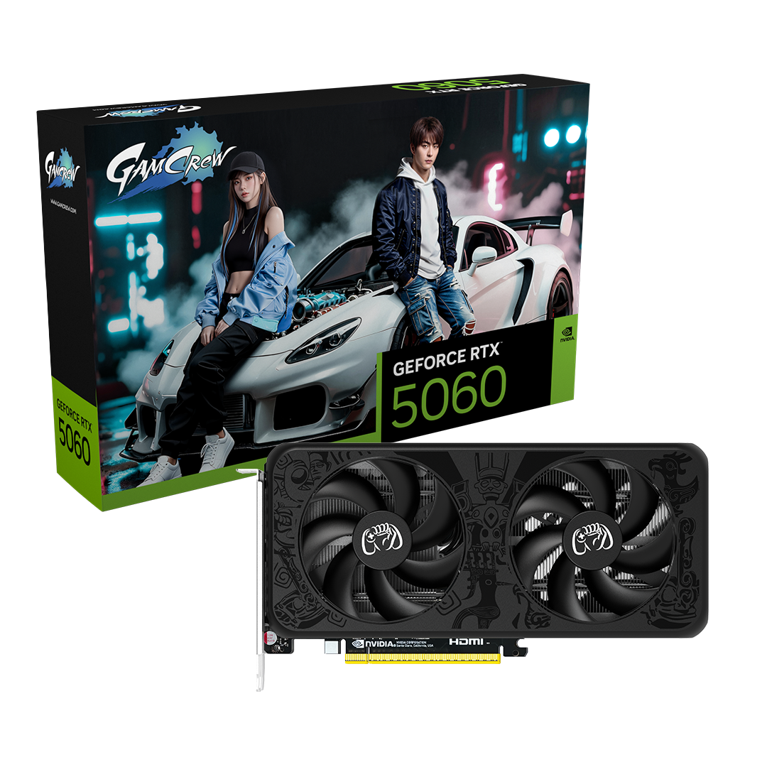 GamCrew GeForce RTX 5060 2X GDDR7 8GB Black