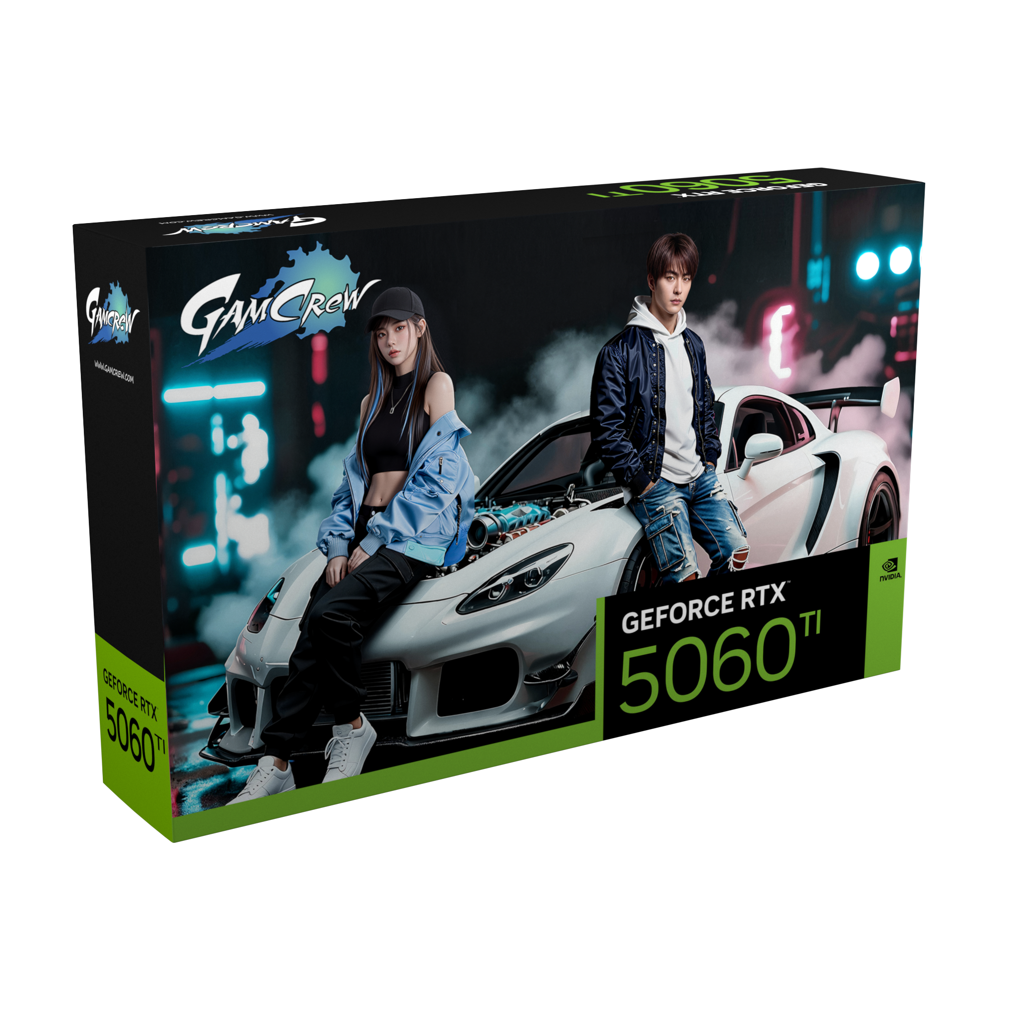 GamCrew GeForce RTX 5060 Ti 2X GDDR7 8GB Black