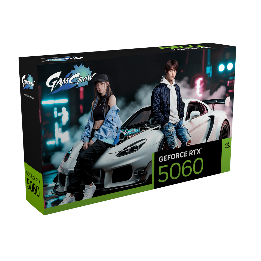 GamCrew GeForce RTX 5060 2X GDDR7 8GB White