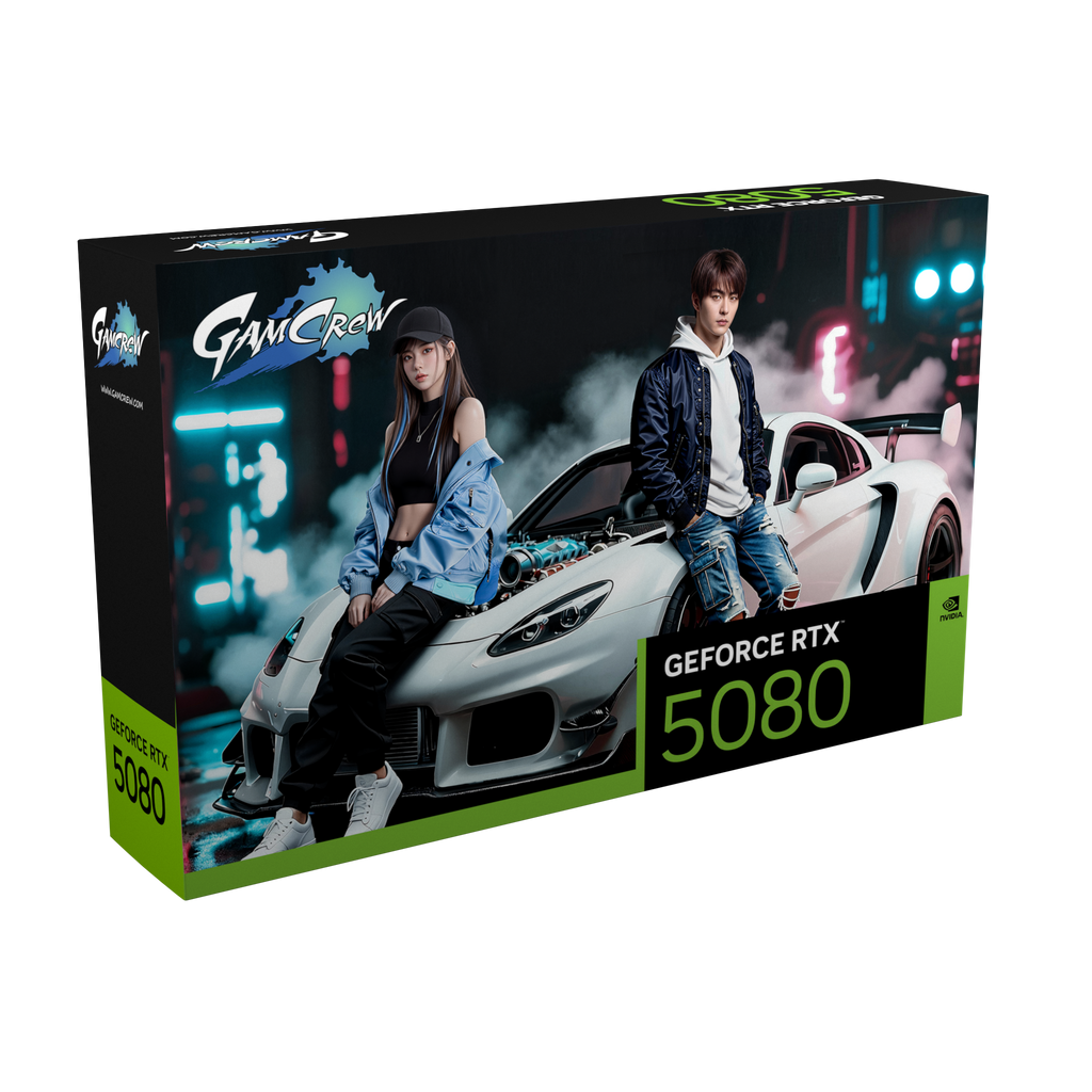 GamCrew GeForce RTX 5080 GDDR7 16GB White