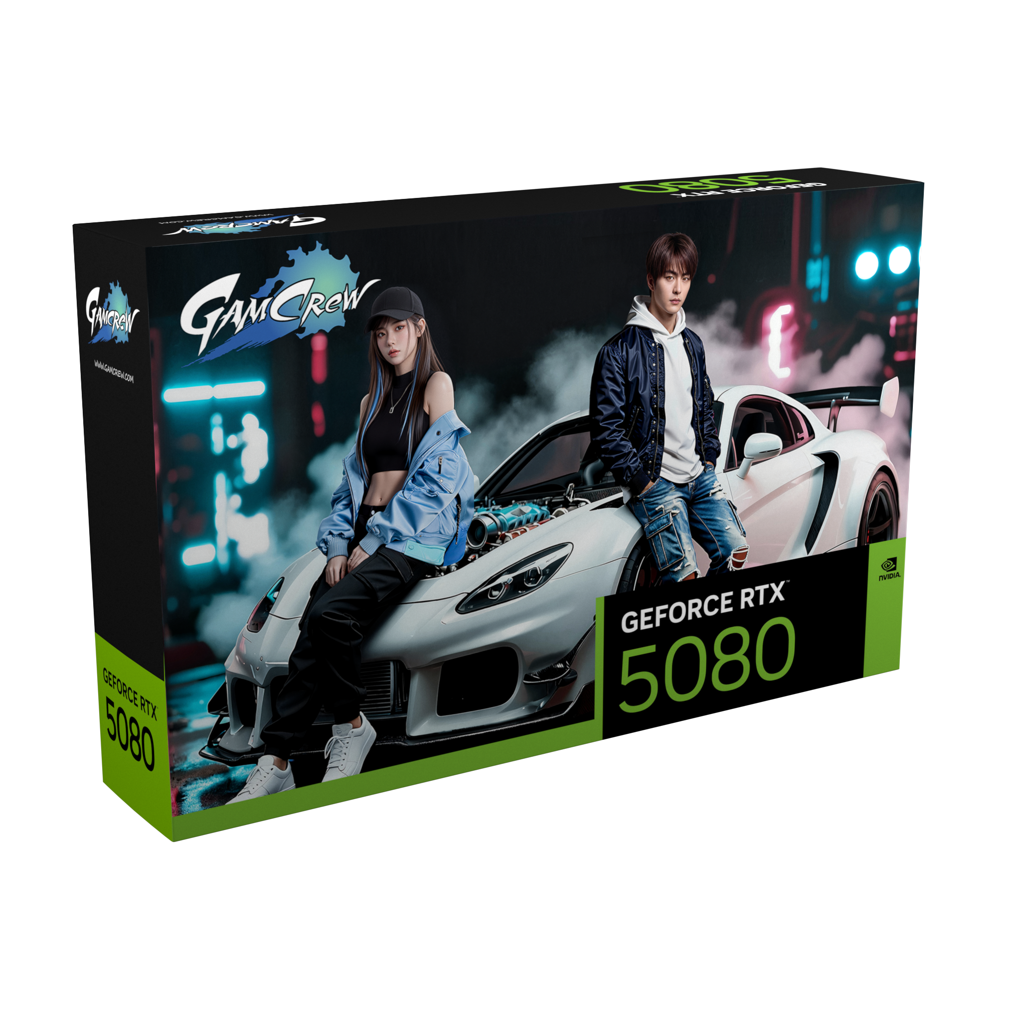 GamCrew GeForce RTX 5080 GDDR7 16GB White